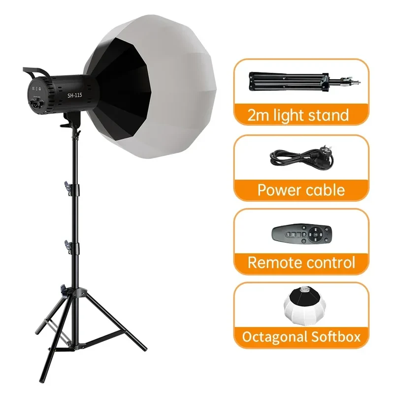 135W Photography LED Video Light Daylight-Balanced Sun Lamp for Portrait Flash Studio Accessories Youtube Live