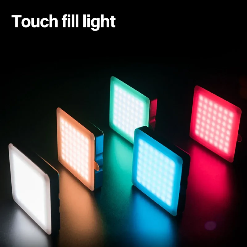 Portable Fill Light Sensitive Color Temperature High Brightness Touch Control LED Video Light Panel for Photography