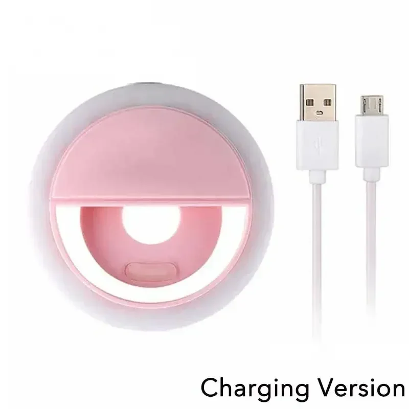 Led Selfie Ring Light USB Charge LED Selfie Fill Light Mobile Phone Live Broadcast Video LED Selfie Ring Lamp For All Smartphone