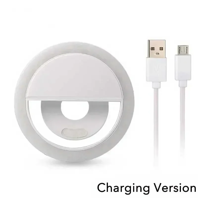 Led Selfie Ring Light USB Charge LED Selfie Fill Light Mobile Phone Live Broadcast Video LED Selfie Ring Lamp For All Smartphone