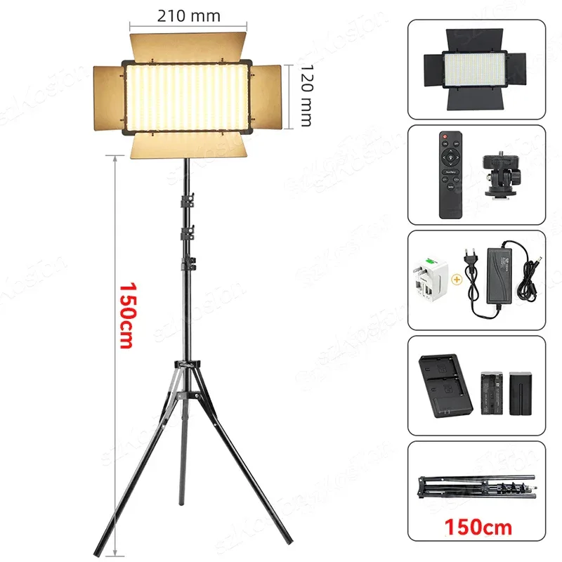 RGB Photography Video LED Fill Light Panel Photo Studio Lamp Kit For Video Recording Shoot Youtube Tiktok Live Streaming Lamp