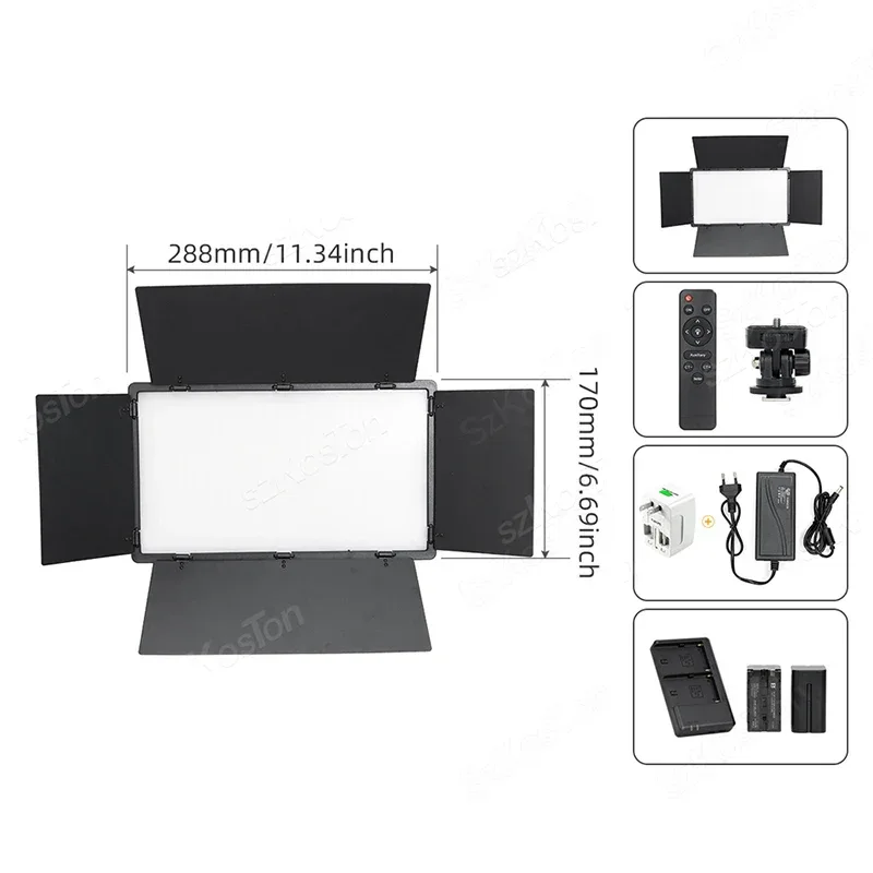 RGB Photography Video LED Fill Light Panel Photo Studio Lamp Kit For Video Recording Shoot Youtube Tiktok Live Streaming Lamp