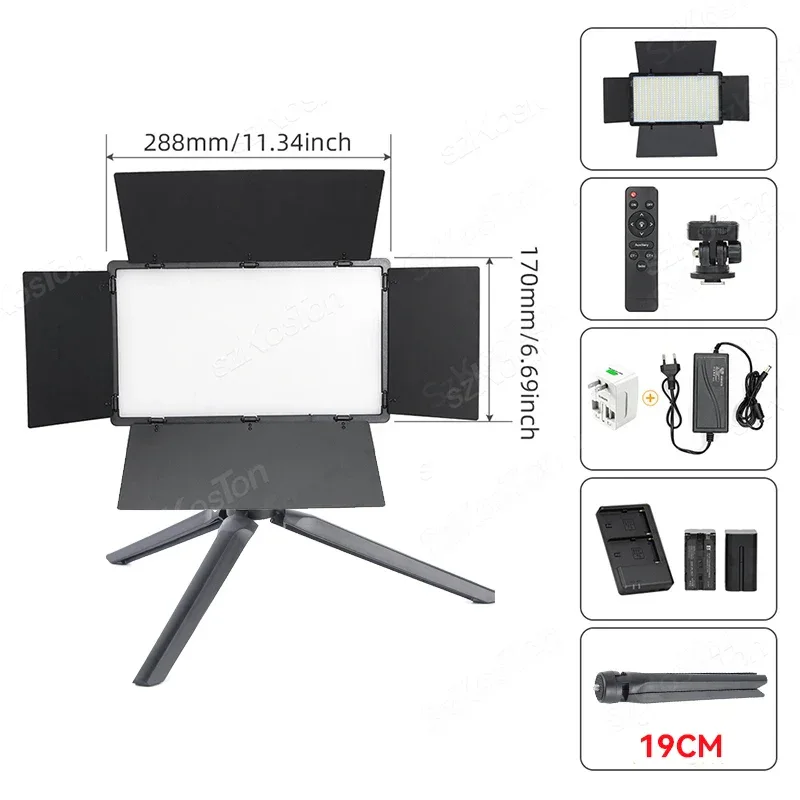RGB Photography Video LED Fill Light Panel Photo Studio Lamp Kit For Video Recording Shoot Youtube Tiktok Live Streaming Lamp