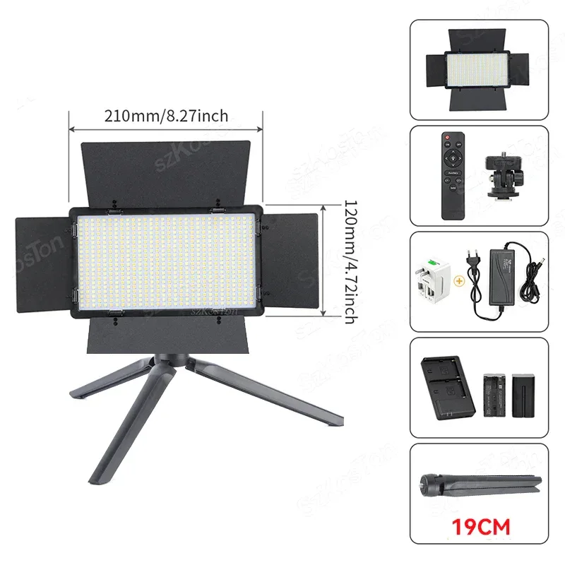 RGB Photography Video LED Fill Light Panel Photo Studio Lamp Kit For Video Recording Shoot Youtube Tiktok Live Streaming Lamp
