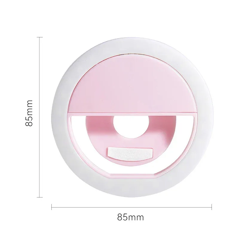 USB Charge LED Selfie Ring Light Mobile Phone Lens For Phone Selfie Light